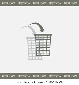 Vector trash basket icon