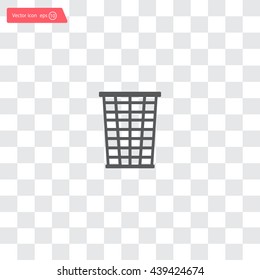 Vector trash basket icon