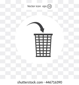 Vector trash basket icon