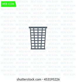 Vector trash basket icon