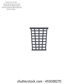 Vector trash basket icon