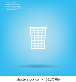 Vector trash basket icon