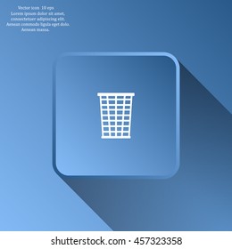 Vector trash basket icon