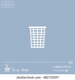 Vector trash basket icon