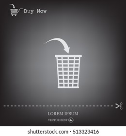 Vector trash basket icon