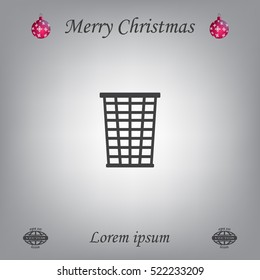 Vector trash basket icon