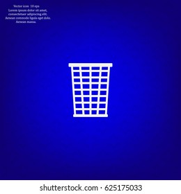 Vector trash basket icon