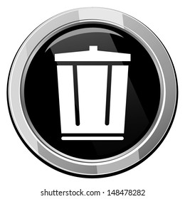 Vector trash can icon