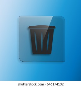 Vector trash can icon
