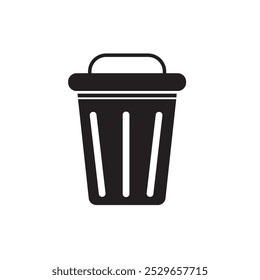 vector trash can icon illustration
