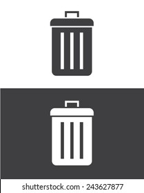 Vector Trash Can Icon Set