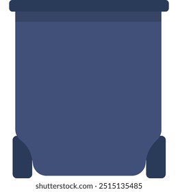 Vector trash can icon waste bin isolated on white