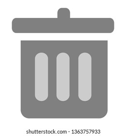 vector trash can, recycle bin icon - garbage illustration