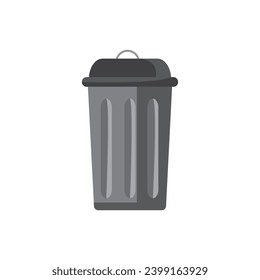 vector trash object in black and gray colors
