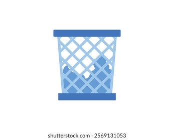 Vector Trash or Rubbish, Recycle Bin. Vector Trash and Recycle Bin Illustration, Rubbish Bin Design for Waste Management and Recycling Concepts