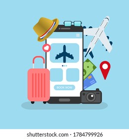 Vector of Travel for Application Design Template