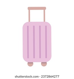 Vector travel bag icon isolated on white background.