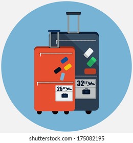  Vector travel bags 