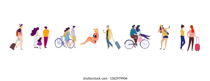 Vector travel big set. Summer flat illustration collection - Shutterstock ID 1362979904