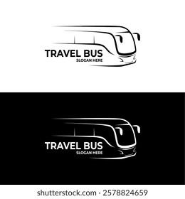 vector travel bus logo image