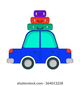 Vector travel car