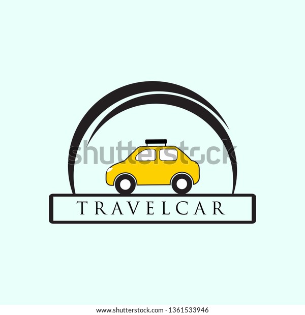 vector travel car icon logo\
design