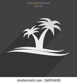 Vector travel flat icon illustration.