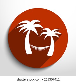 Vector travel flat icon illustration.