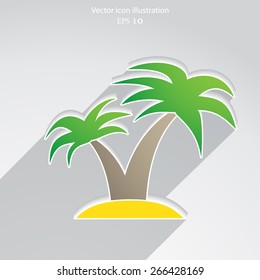 Vector travel flat icon illustration.