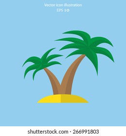 Vector travel flat icon illustration.