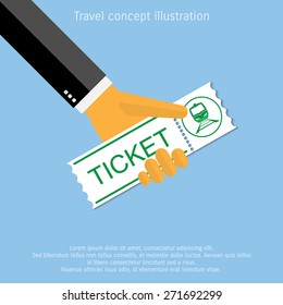 Vector travel flat icon illustration.