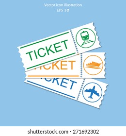 Vector travel flat icon illustration.