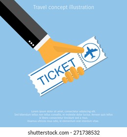 Vector travel flat icon illustration.