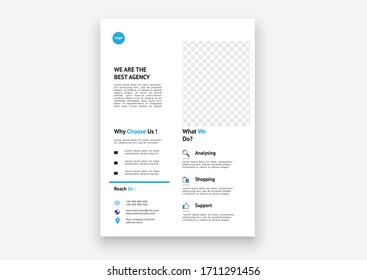 Design-Vorlage für den Reiseflyer der Vektorillustration