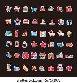 vector of travel icon set