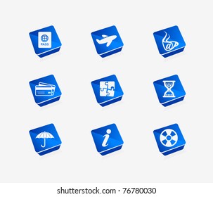 Vector travel icon set for web & applications