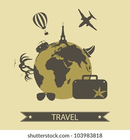 Vector travel icons