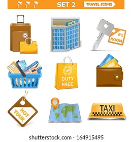 Vector travel icons set 2