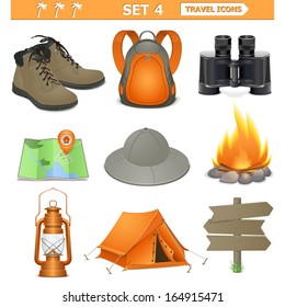 Vector travel icons set 4