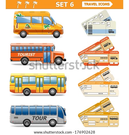 Vector Travel Icons Set 6