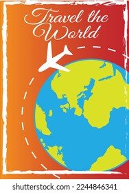 vector travel poster travel in holiday poster
