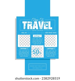 Vector Travel Social Media Post Design.