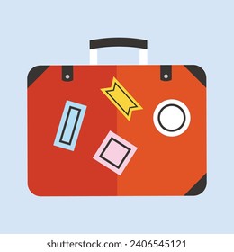 Vector travel suitcase icon cartoon of travel suitcase vector icon for web design