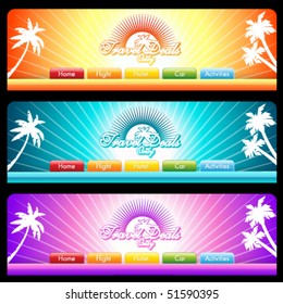 Vector Travel Website Templates