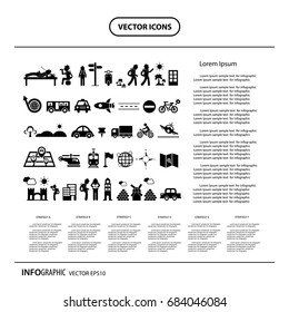 vector traveler explorer icon info graphic 