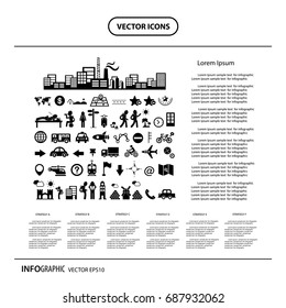 vector traveler explorer icon info graphic 