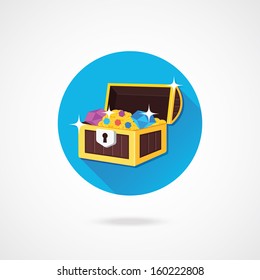 Vector Treasure Chest Icon