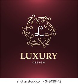 vector treasure elegance calligraphic stylish logotype flourishes pattern partnership monogram label straight classic prince king abstraction border red gold modern sign rich formal ornate yellow fanc