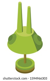 Vector tree. An abstract figure. Isometric forest.