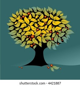 vector tree background